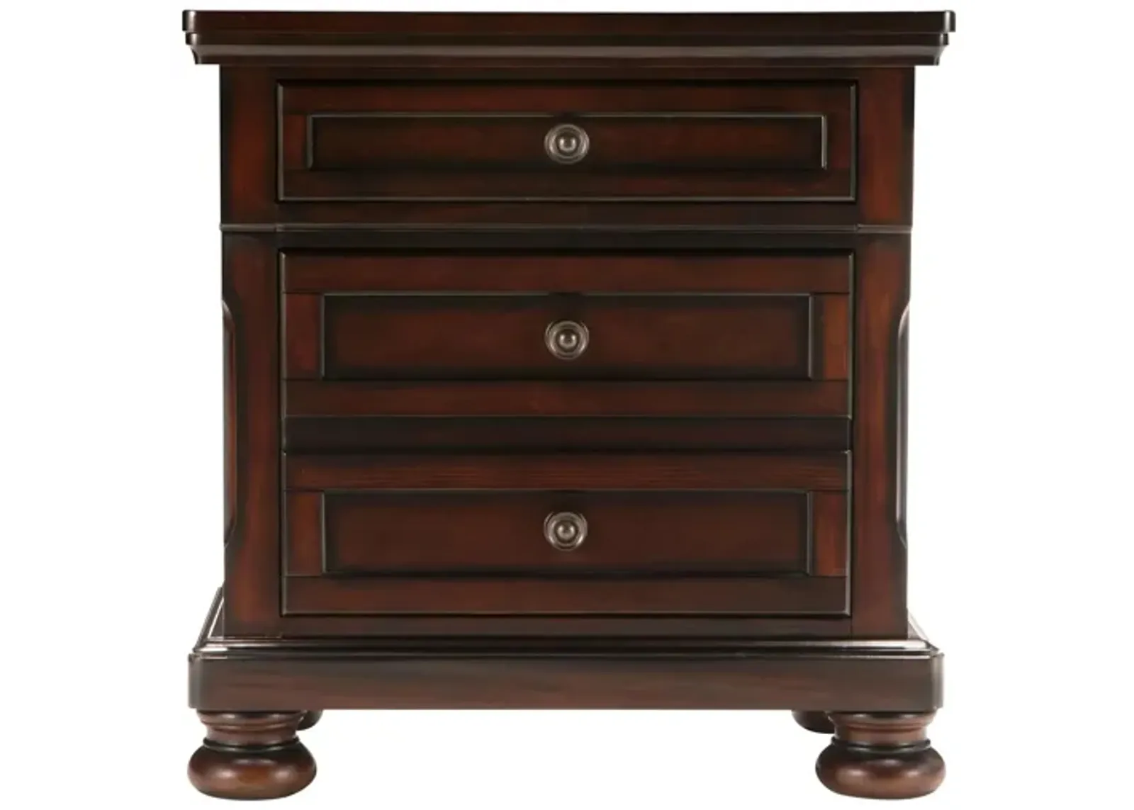 Donegan Nightstand W/ Hidden Drawer in Brown Cherry by Homelegance