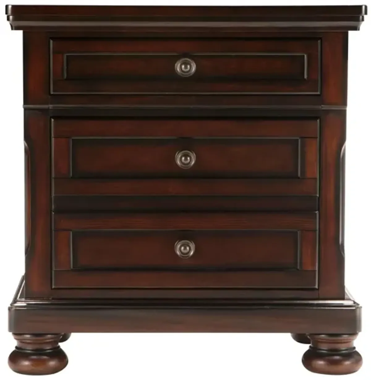 Donegan Nightstand W/ Hidden Drawer in Brown Cherry by Homelegance