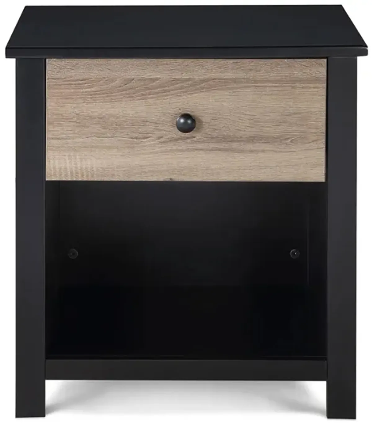 Connelly Nightstand in Black/Vintage Walnut by Heritage Baby