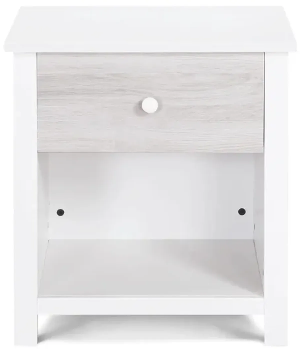 Connelly Nightstand in White/Rockport Gray by Heritage Baby