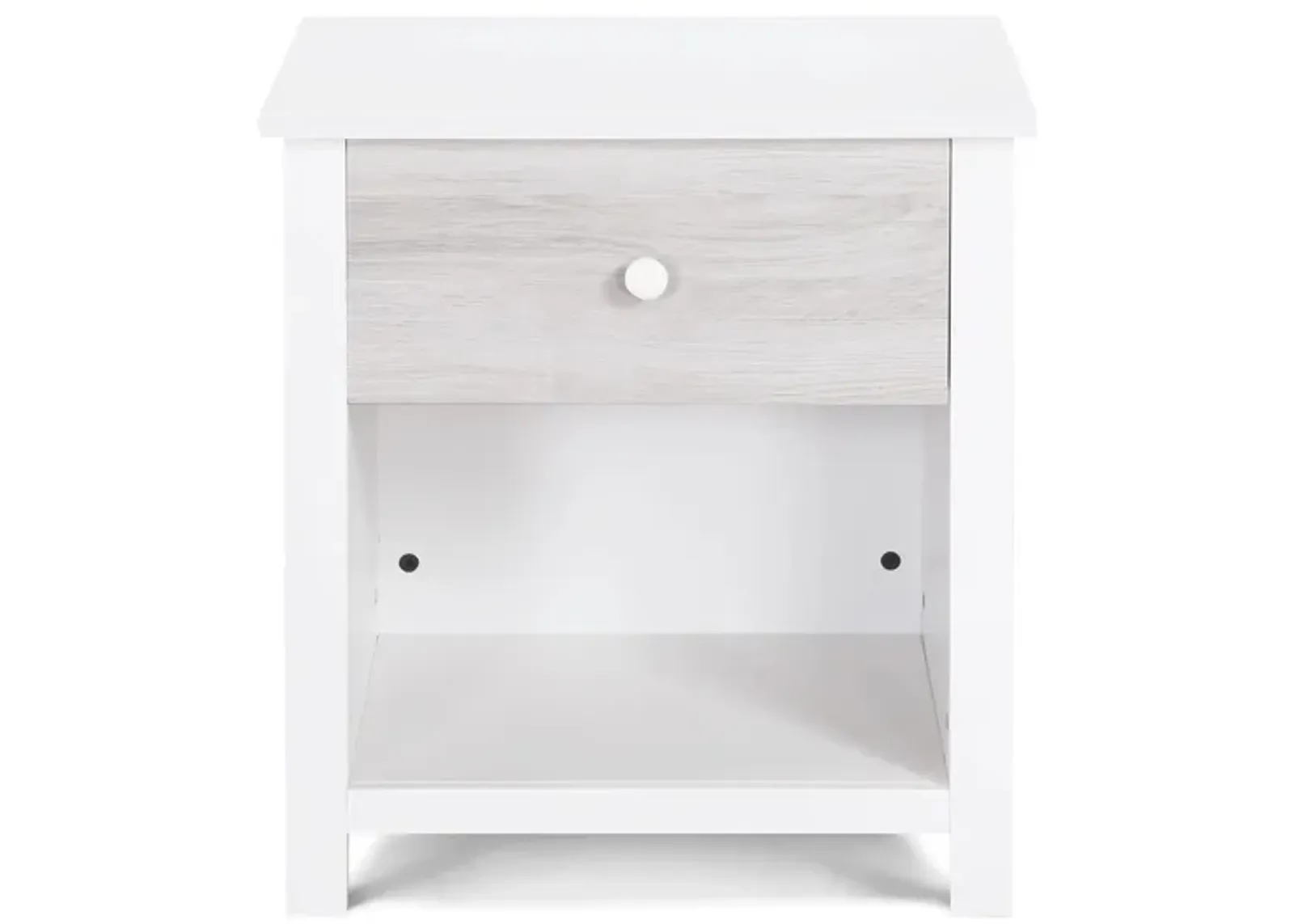 Connelly Nightstand in White/Rockport Gray by Heritage Baby