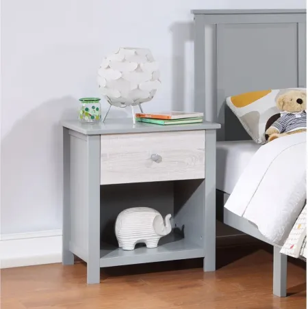 Connelly Nightstand in Gray/Rockport Gray by Heritage Baby