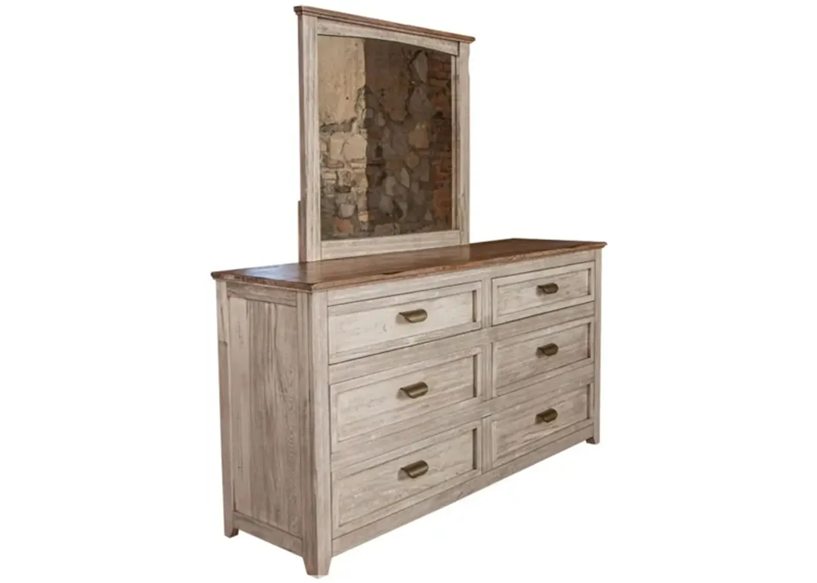 Sahara 2 Drawer Nightstand in Cream by International Furniture Direct