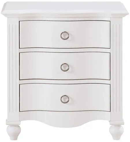 Jayla Night Stand in White by Homelegance