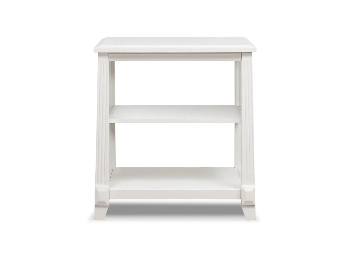 Berkley Nightstand in White by Sorelle Furniture