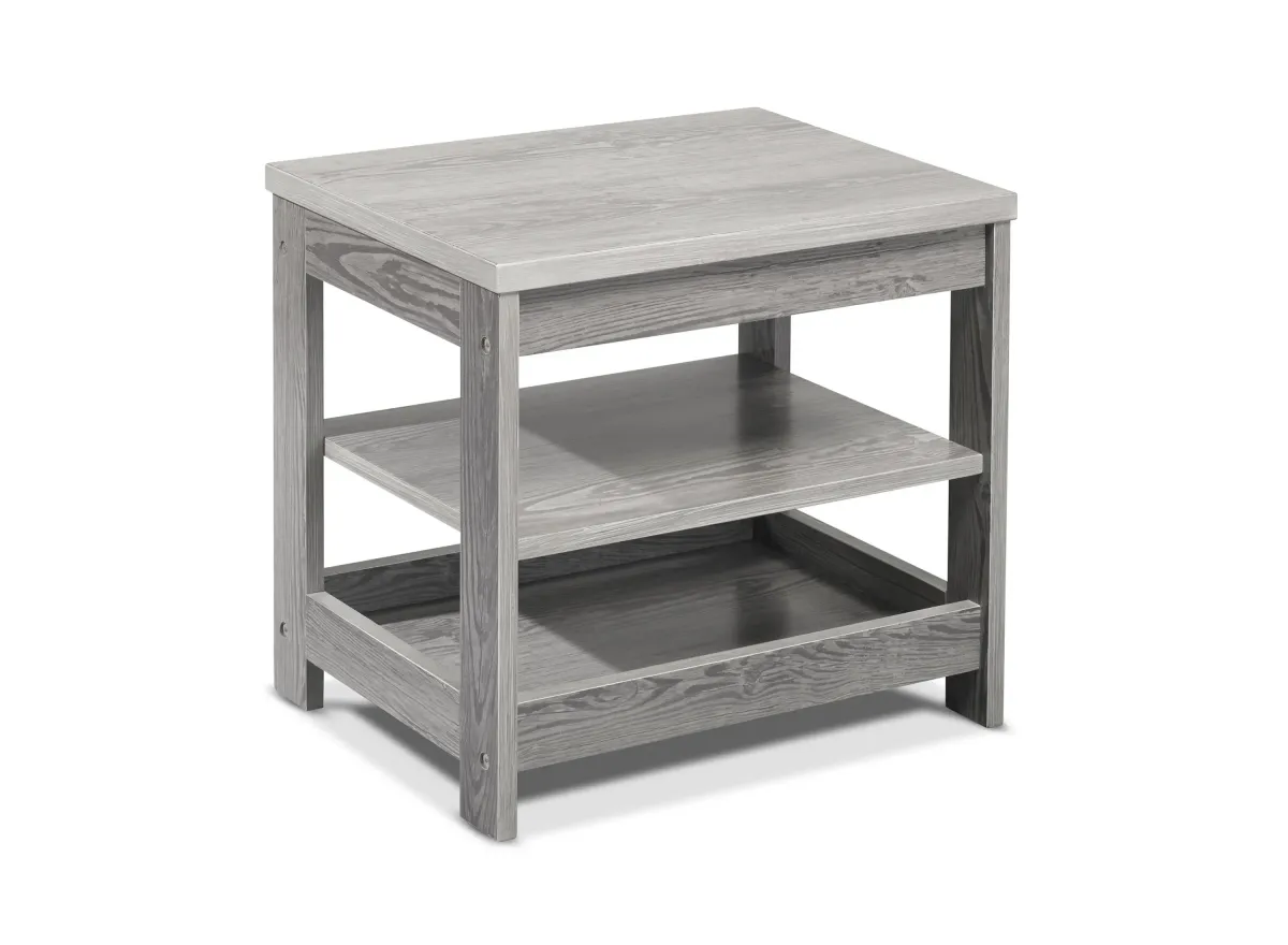 Sierra Nightstand in Panel Gray by Sorelle Furniture