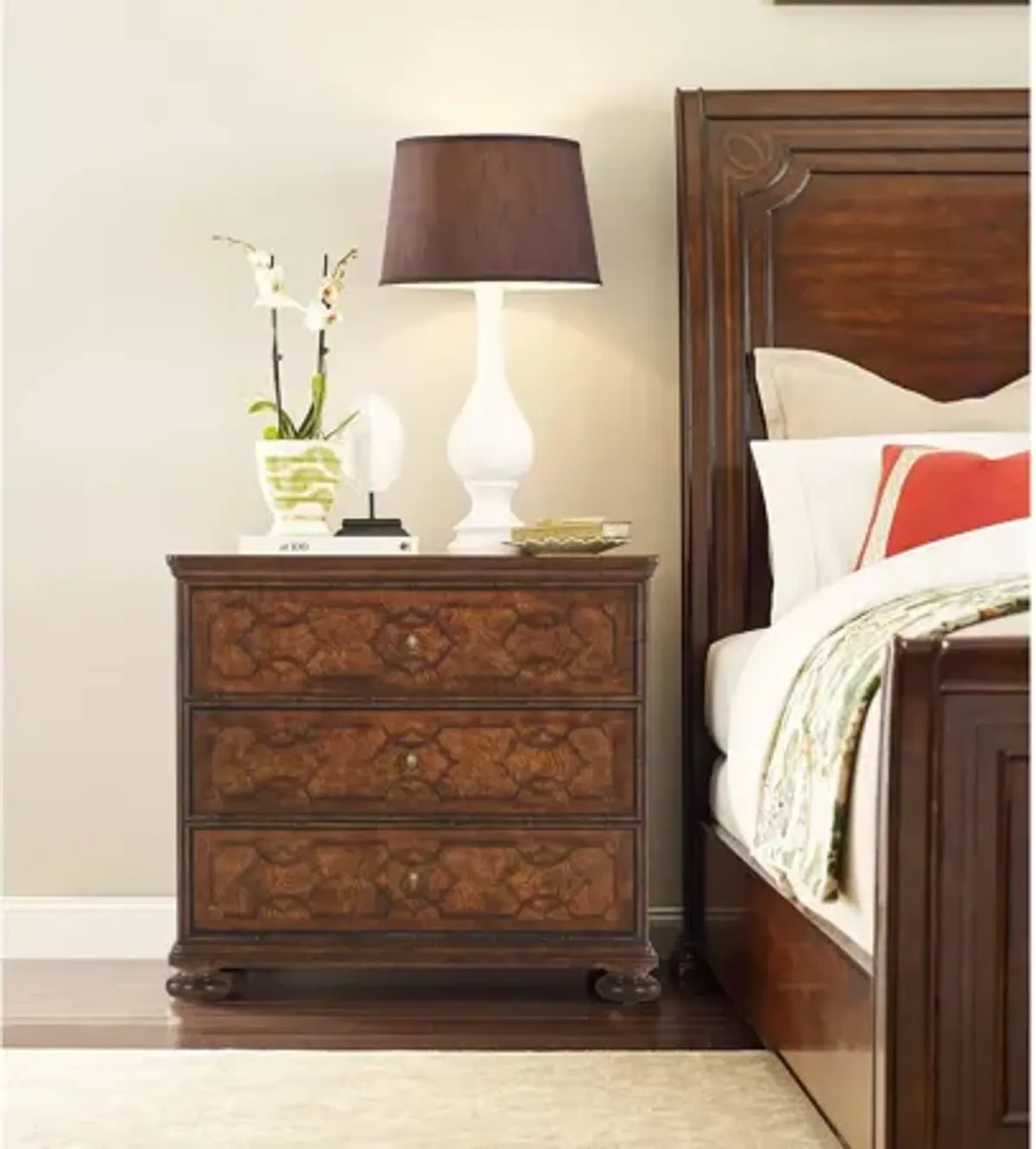 Charleston Three-Drawer Nightstand