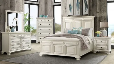 Trent 2 Drawer Nightstand in Antique White by Elements International Group