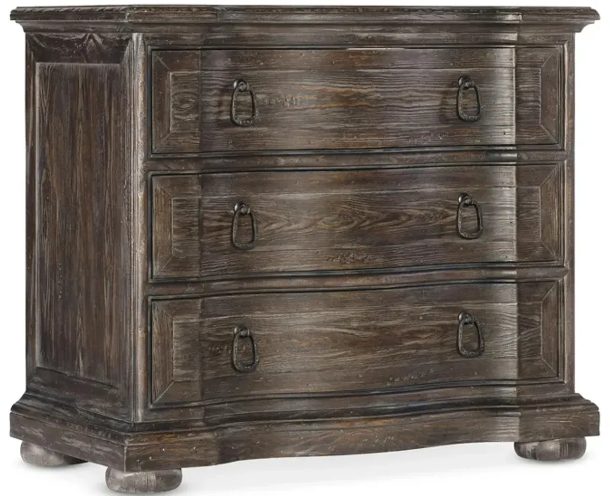 Traditions Three-Drawer Nightstand in Brown by Hooker Furniture