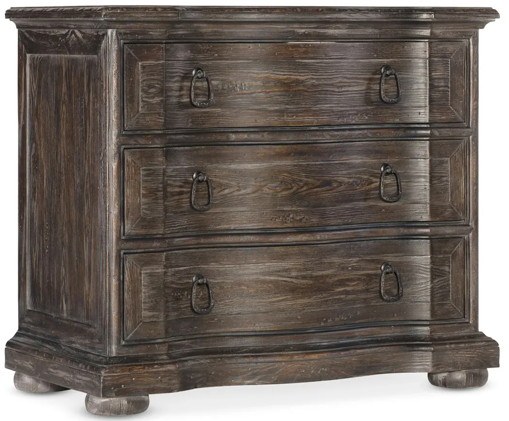 Traditions Three-Drawer Nightstand in Brown by Hooker Furniture