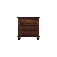 Clarion Nightstand in Brown Cherry by Bellanest