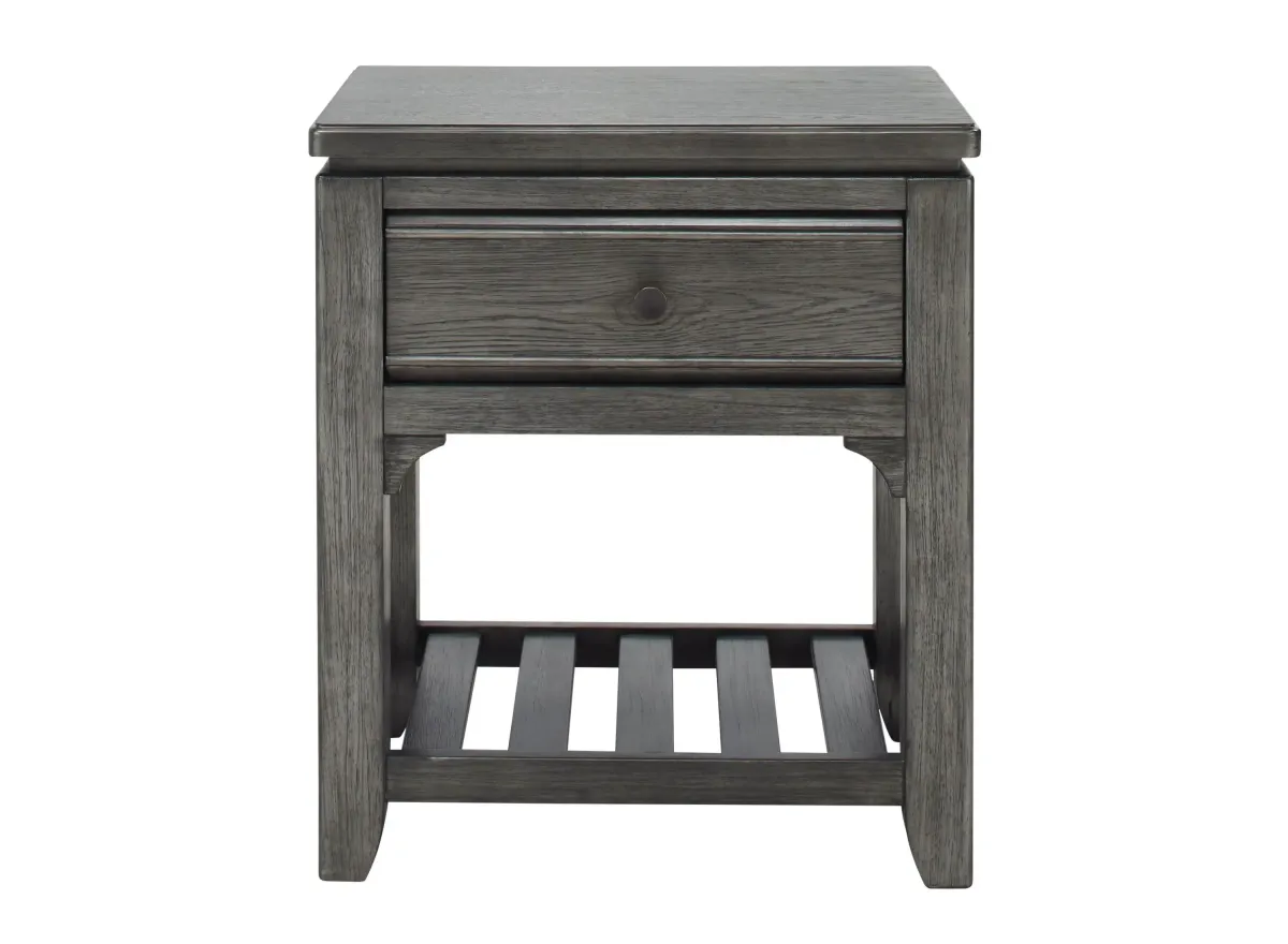 Slater Nightstand in Gray by Bellanest