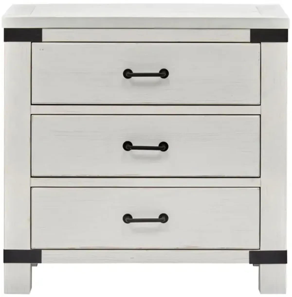 Harper Springs Nightstand w/Metal Accent in Silo White by Magnussen Home