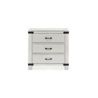 Harper Springs Nightstand w/Metal Accent in Silo White by Magnussen Home
