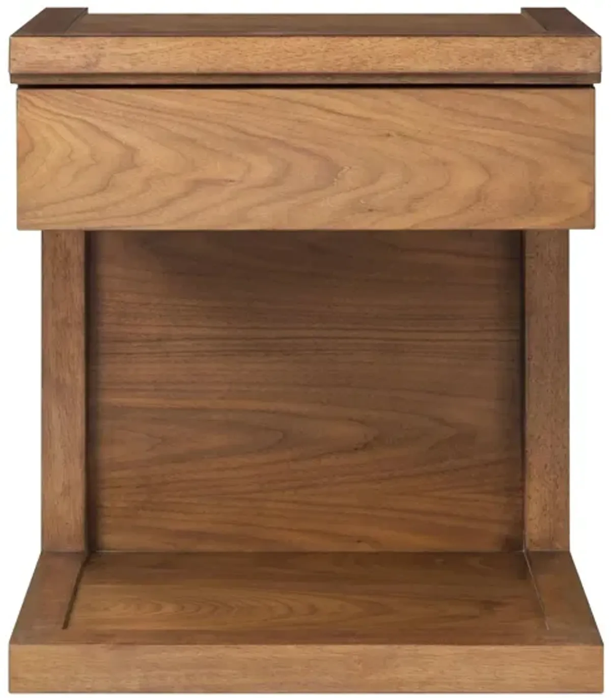 Aversa 1-Drawer Nightstand in Light Cherry by Bellanest