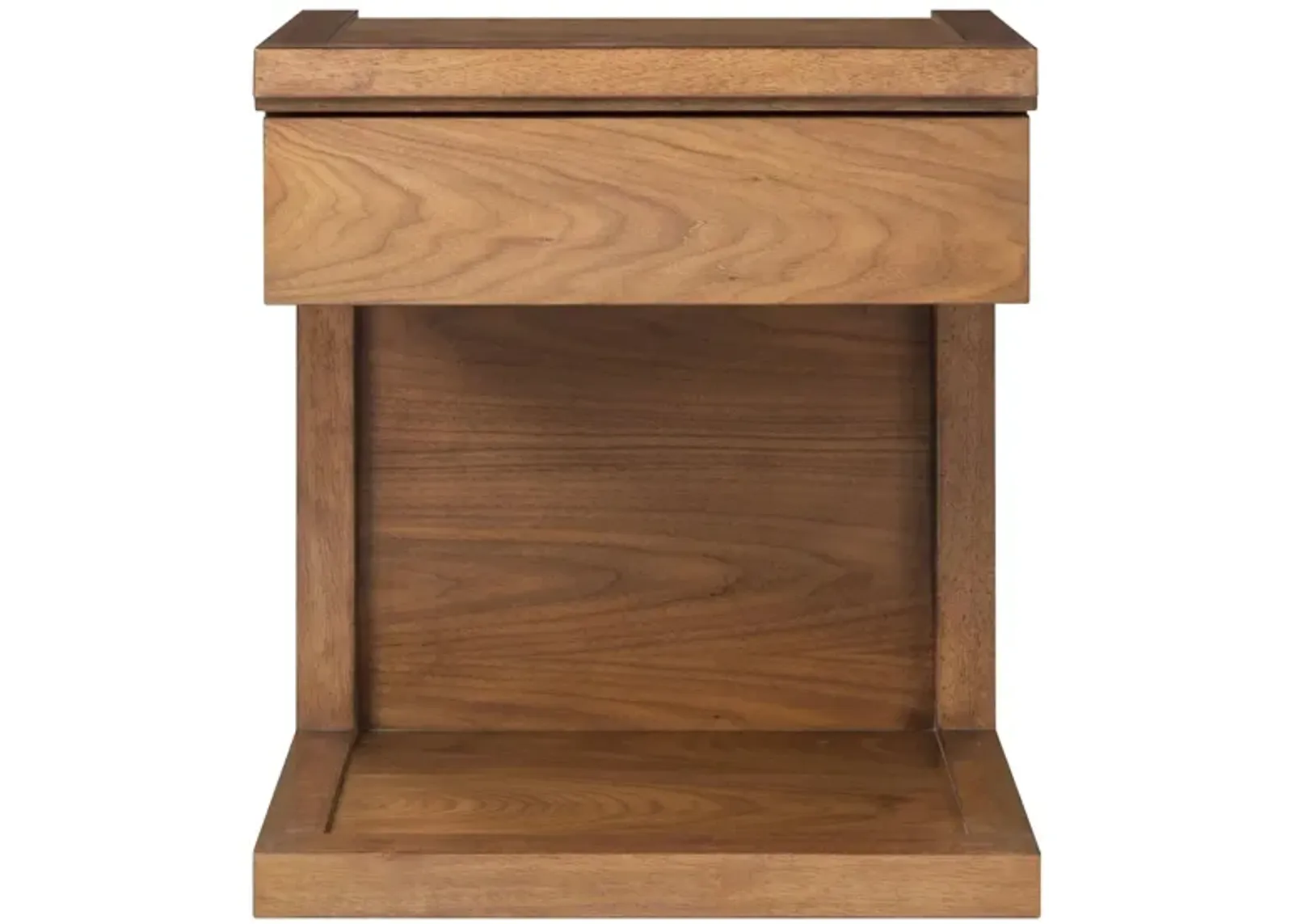 Aversa 1-Drawer Nightstand in Light Cherry by Bellanest