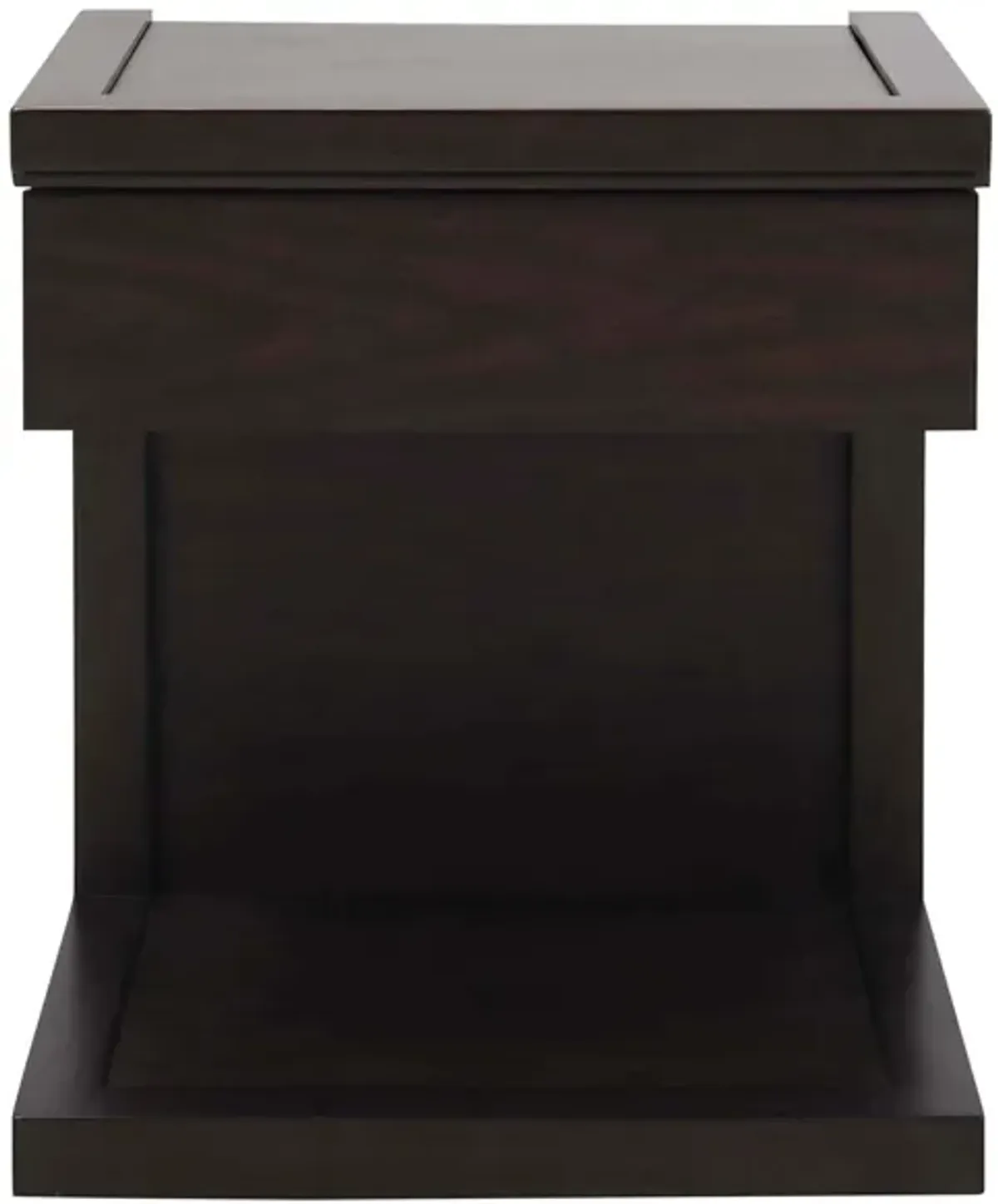 Aversa 1-Drawer Nightstand in Brown by Bellanest