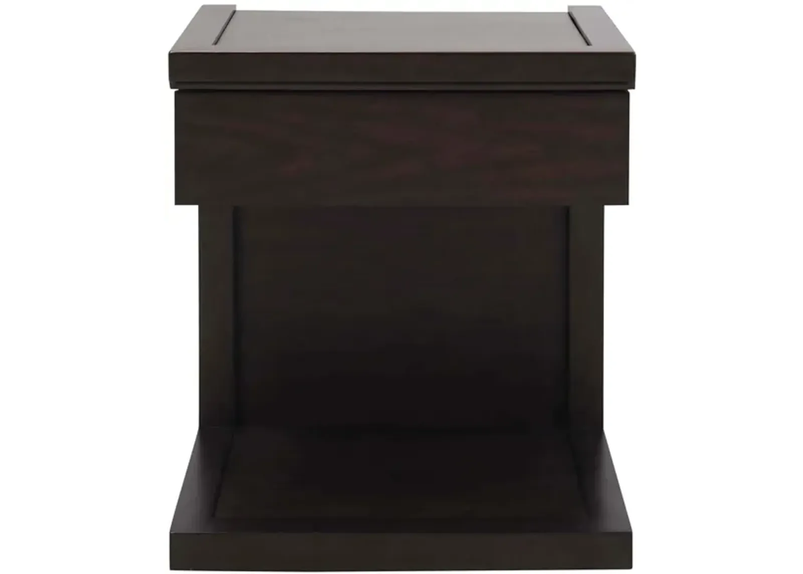 Aversa 1-Drawer Nightstand in Brown by Bellanest