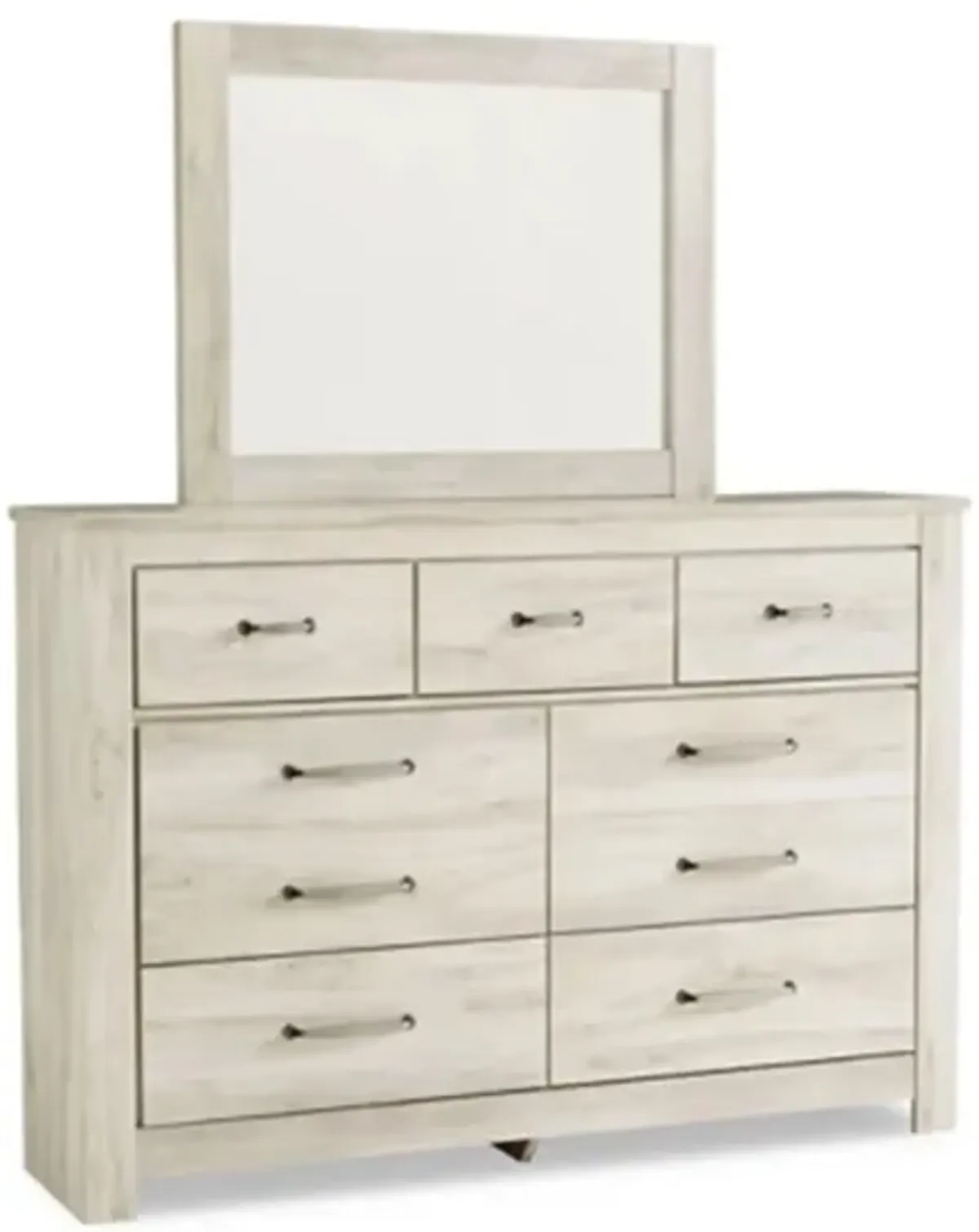 Bellaby Dresser and Mirror in Whitewash by Ashley Furniture