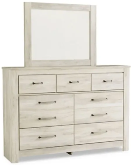 Bellaby Dresser and Mirror in Whitewash by Ashley Furniture