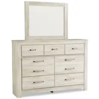 Bellaby Dresser and Mirror in Whitewash by Ashley Furniture