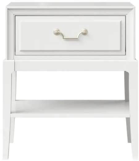 Renascence Nightstand in Pearlized White by Bernards Furniture Group
