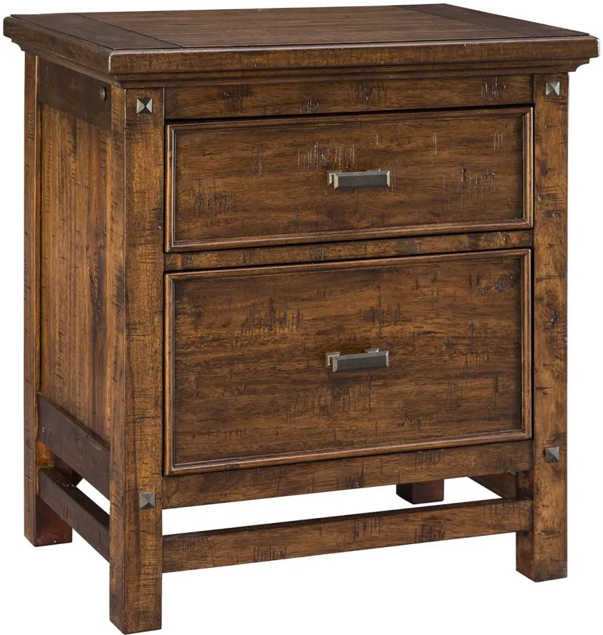 Wolf Creek Nightstand in Vintage Acacia by Intercon