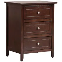 Daniel 3 Drawer Nightstand in Cappuccino by Glory Furniture