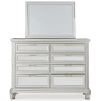 Lindenfield Dresser and Mirror in Silver by Ashley Furniture