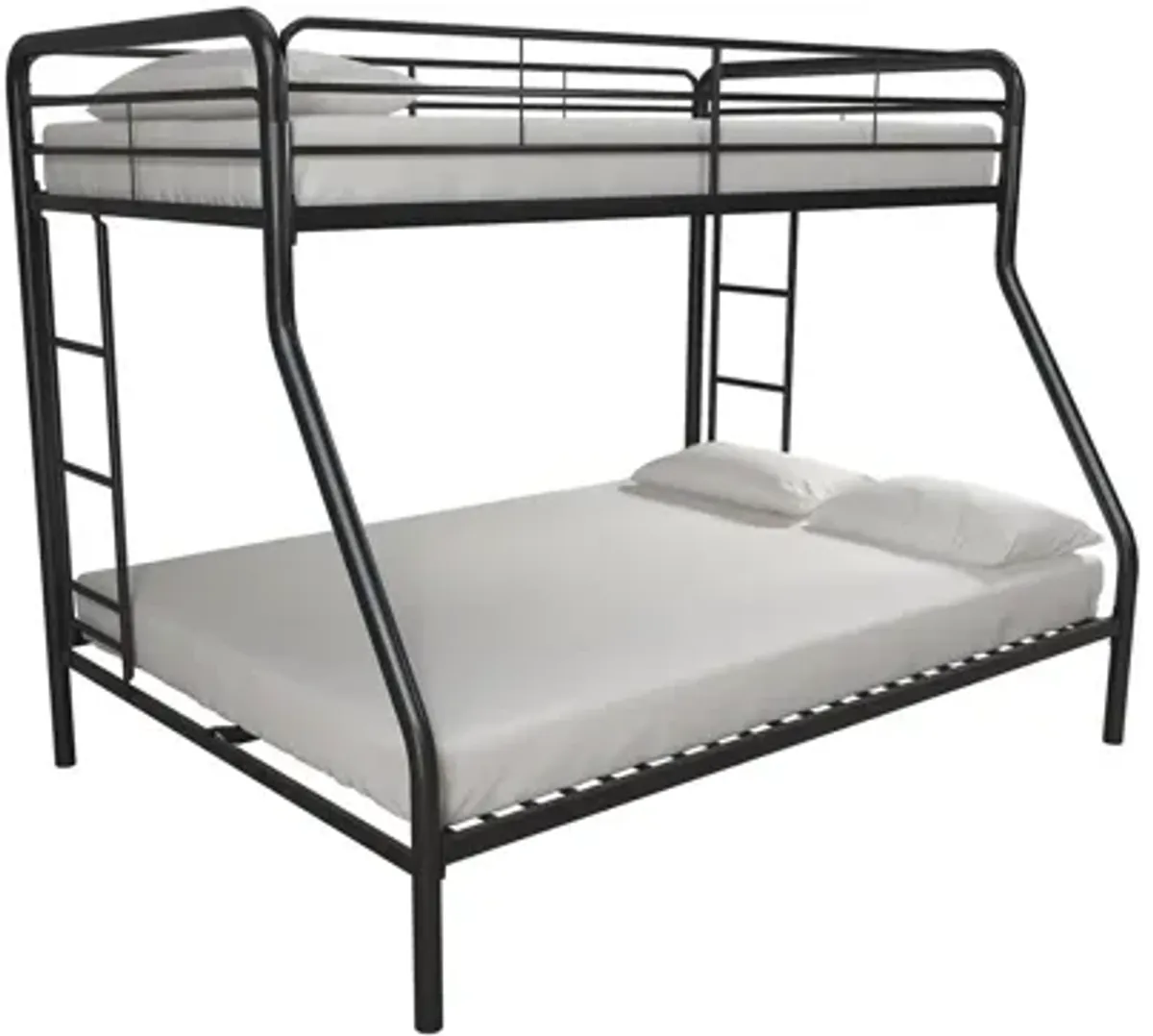 Dusty Twin over Full Metal Bed with Ladders