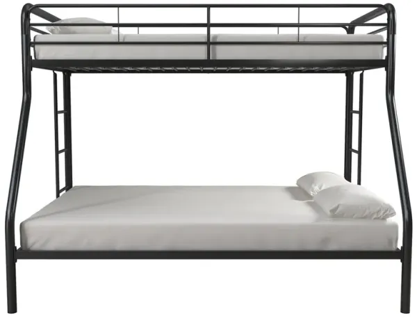 Dusty Twin over Full Metal Bed with Ladders