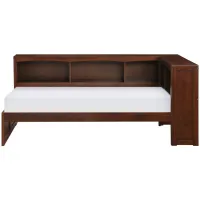 Shannon Headboard Storage Cubby with Bookcase Bed in Dark cherry by Homelegance