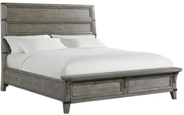 Forge King Panel Bed w/ Footboard Bench