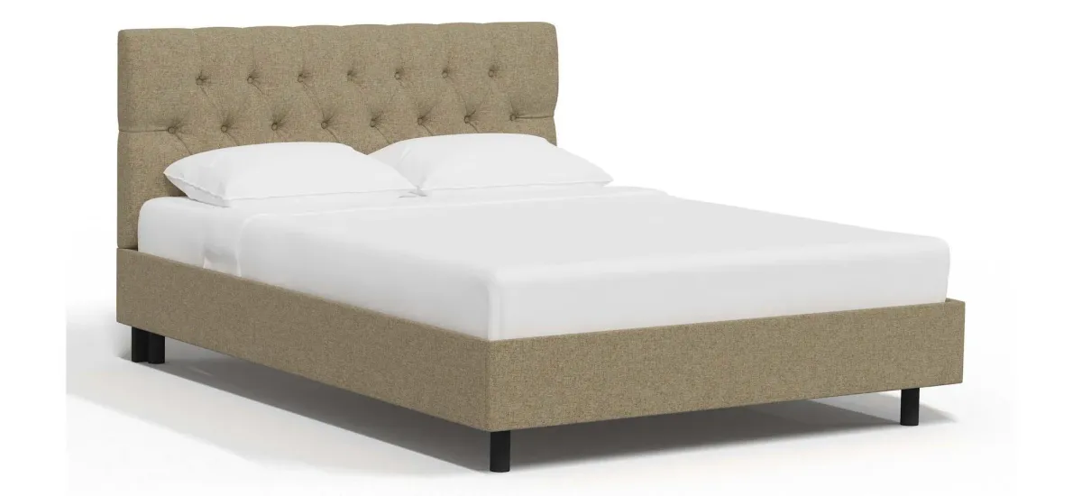 Blanchard Platform Bed in Zuma Linen by Skyline