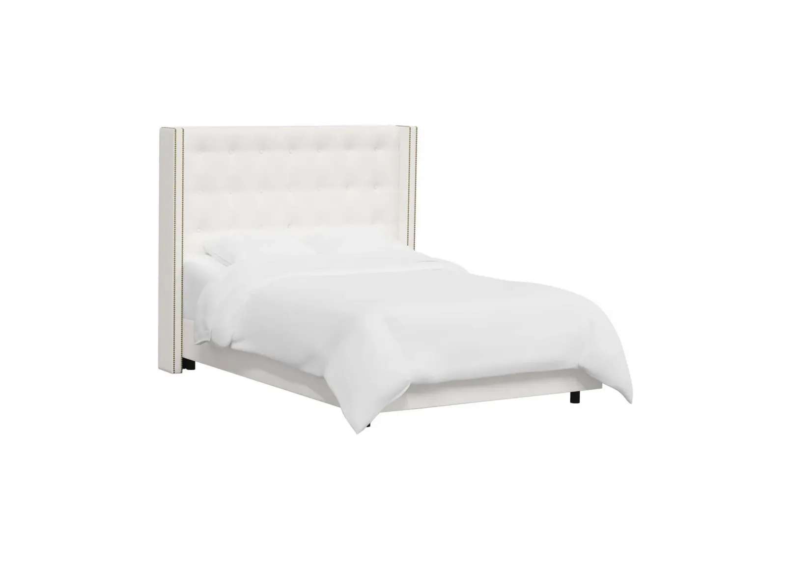 Cranford Wingback Bed in Zuma White by Skyline