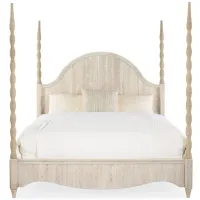 Serenity California King Poster Bed in Neptune Surf by Hooker Furniture