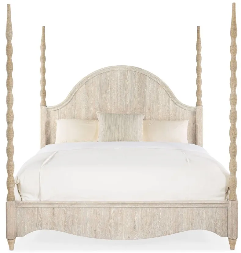 Serenity California King Poster Bed in Neptune Surf by Hooker Furniture