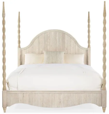 Serenity King Poster Bed in Neptune Surf by Hooker Furniture