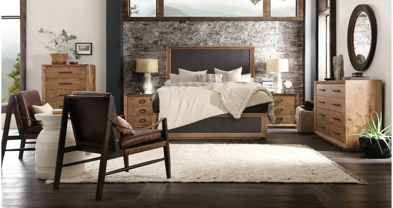 Big Sky California King Panel Bed in Vintage Natural by Hooker Furniture