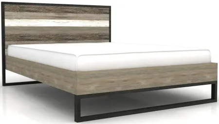 Metro Havana King Bed in Brown, White by LH Imports Ltd