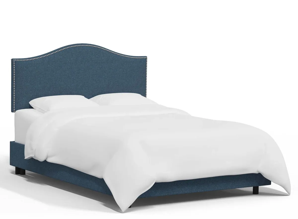 Alexander Bed in Zuma Navy by Skyline