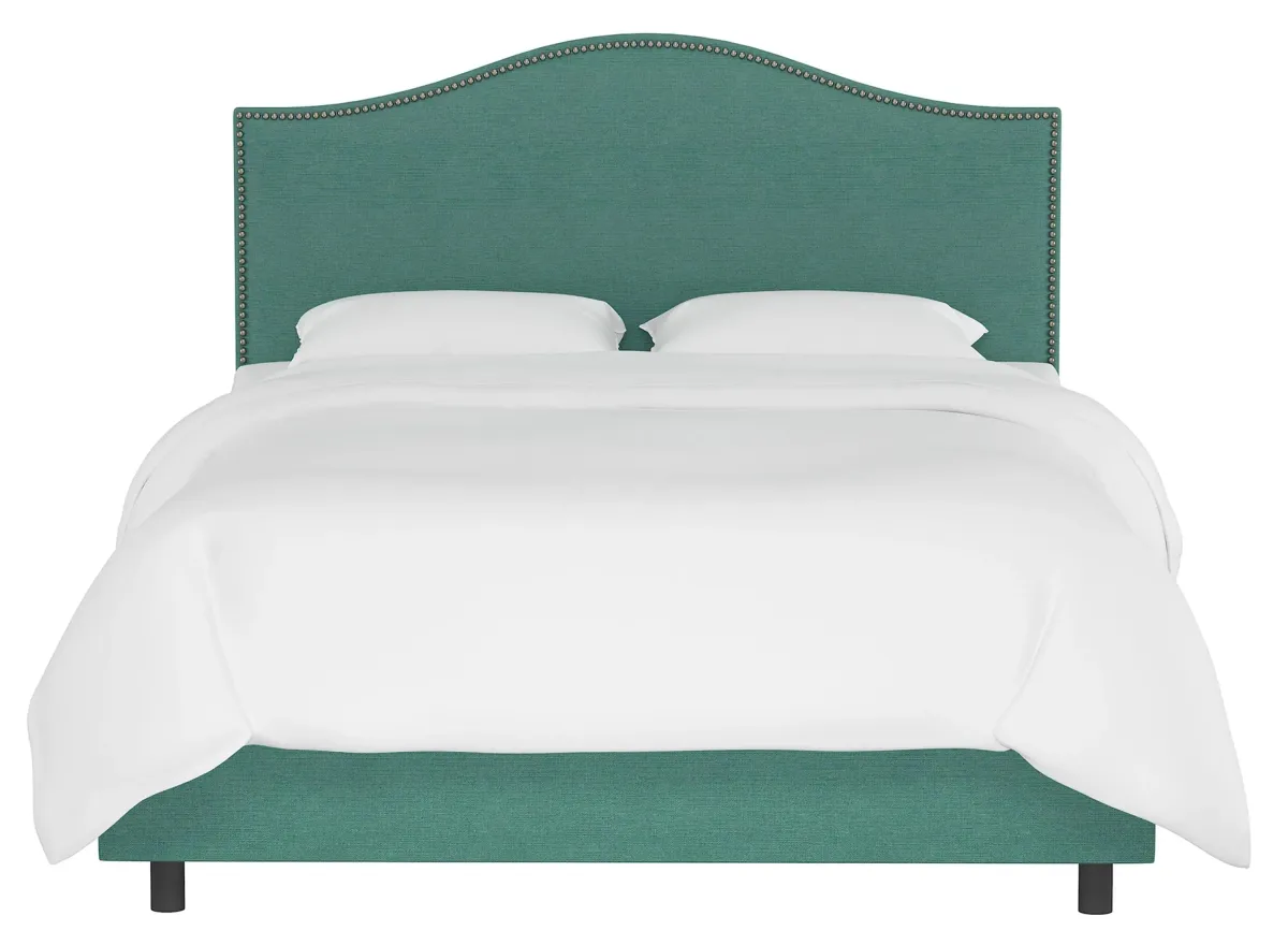 Alexander Bed in Linen Laguna by Skyline