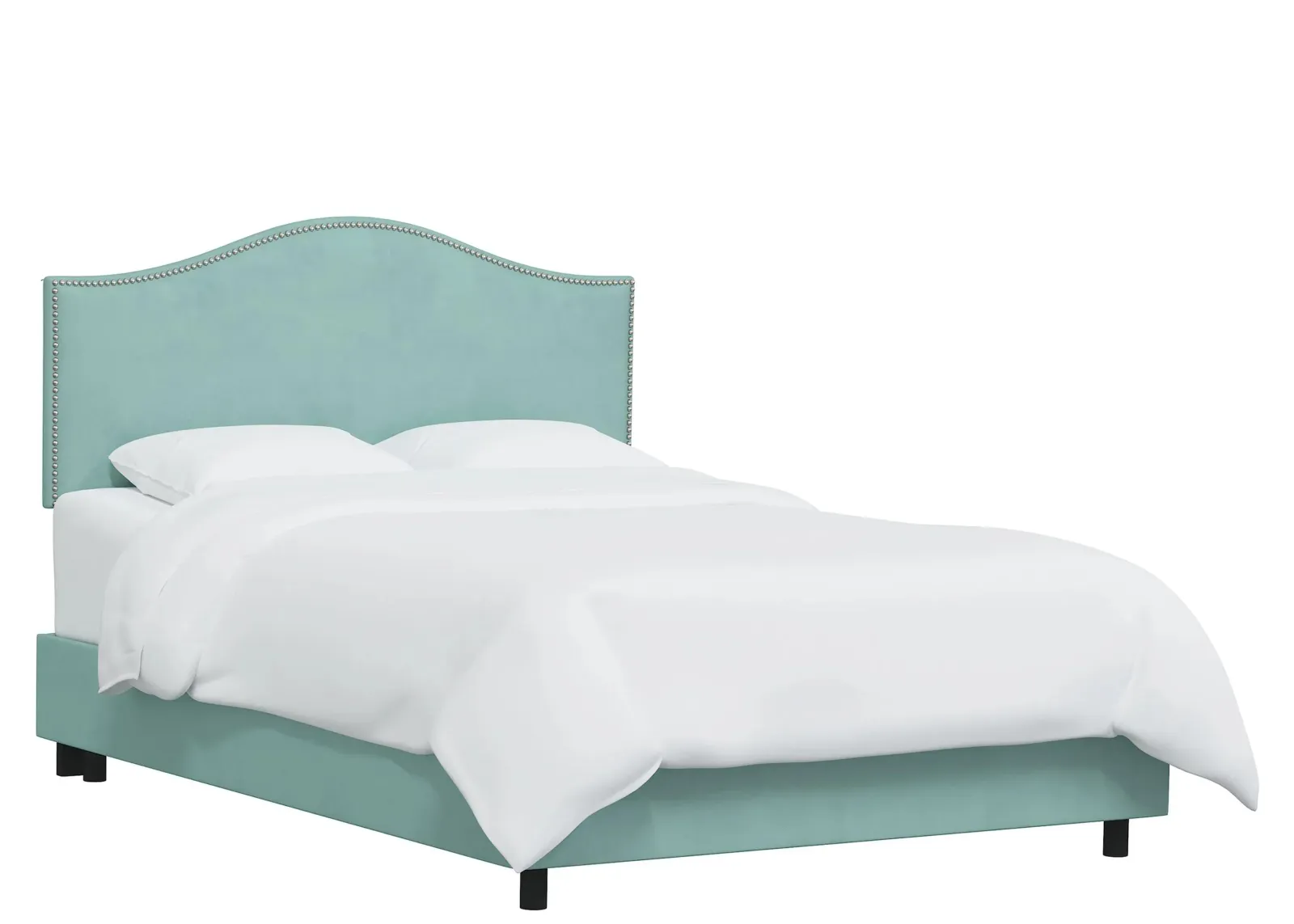 Alexander Bed in Velvet Caribbean by Skyline