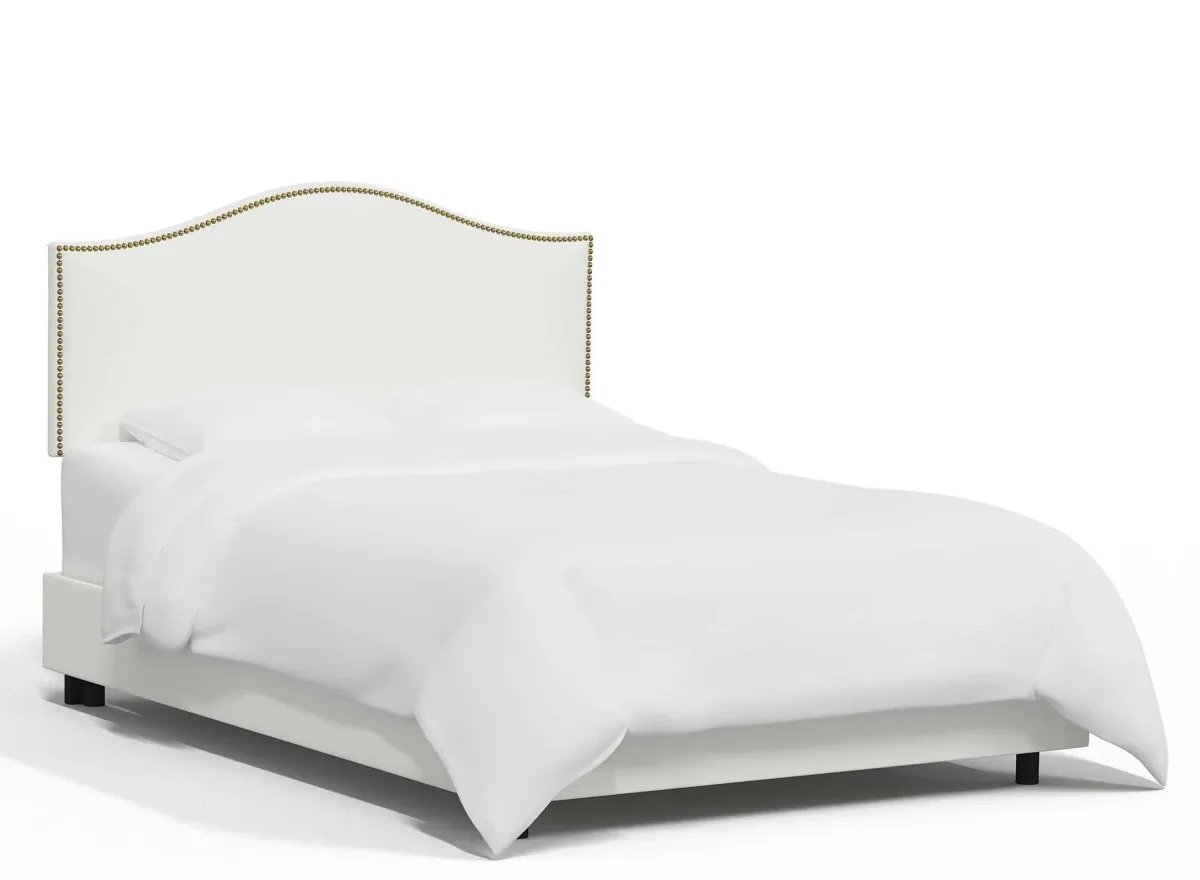 Alexander Bed in Zuma White by Skyline