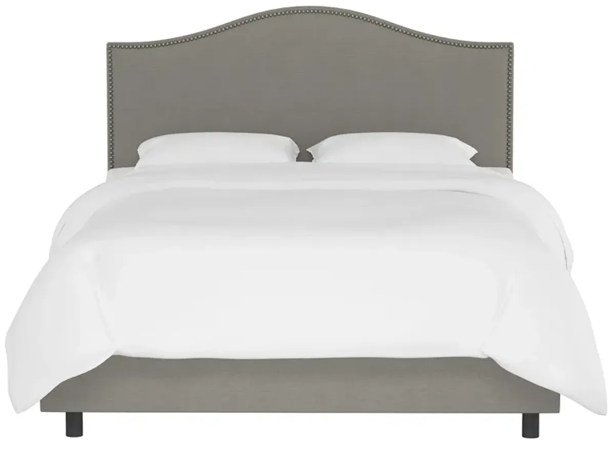 Alexander Bed in Linen Gray by Skyline