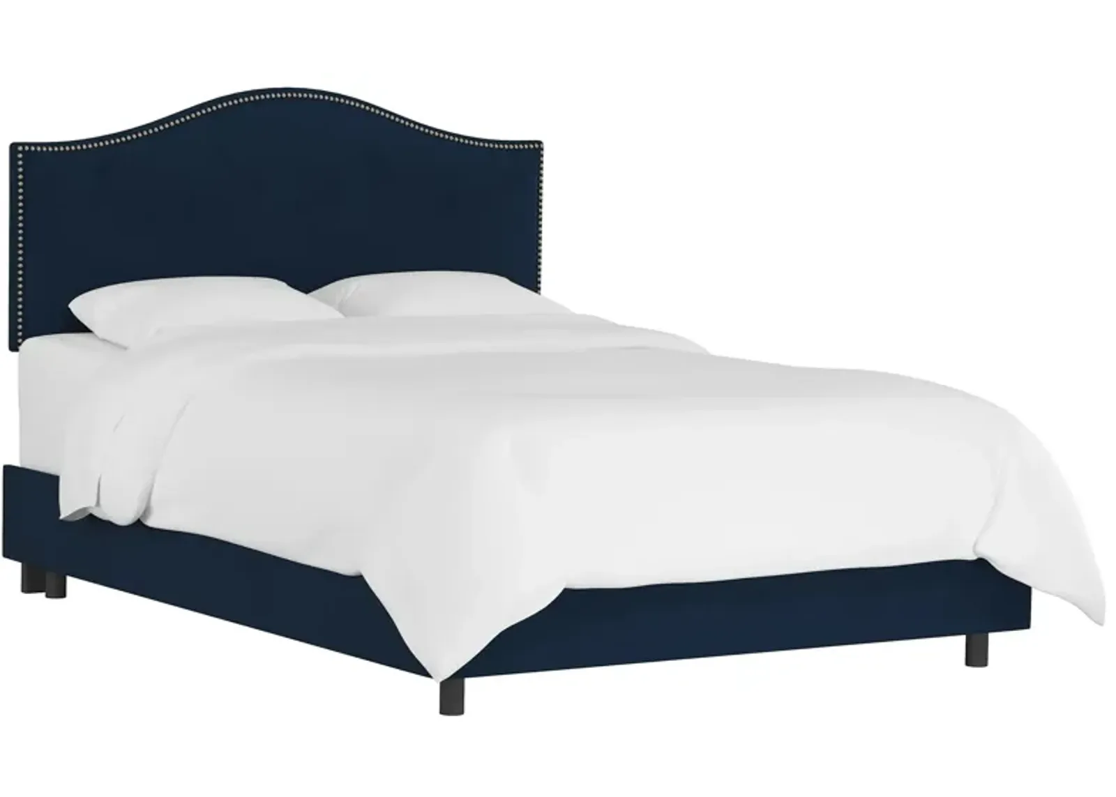 Alexander Bed in Velvet Ink by Skyline