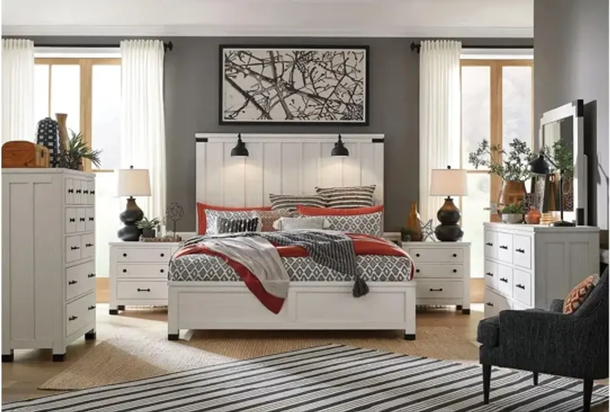 Harper Springs Panel Bed with Lighting