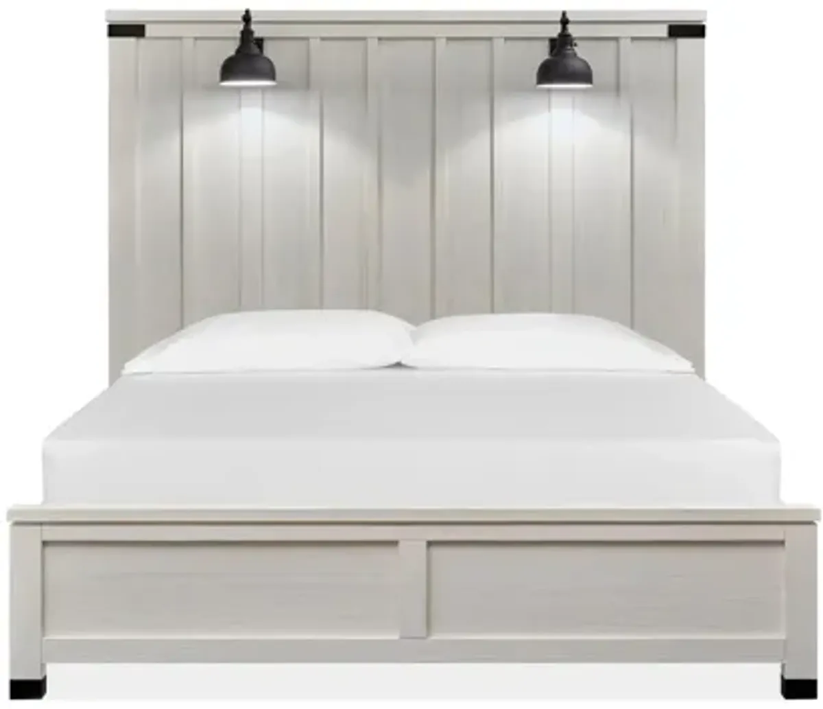 Harper Springs Panel Bed with Lighting