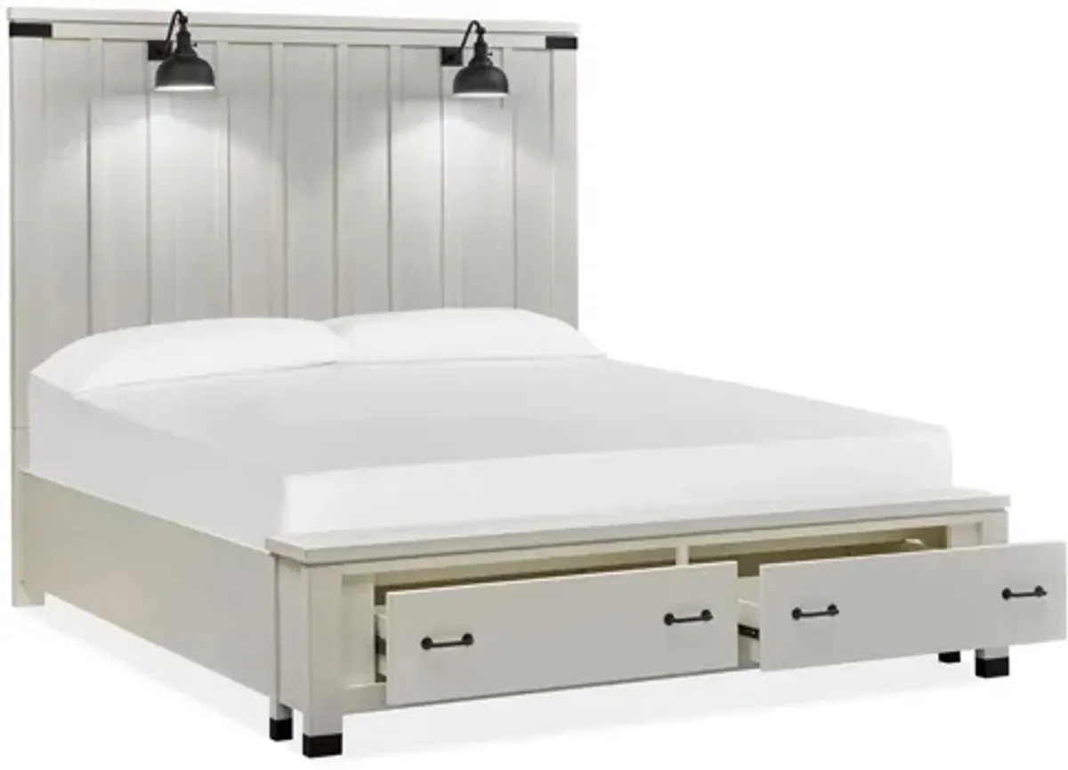 Harper Springs Panel Storage Bed with Lighting