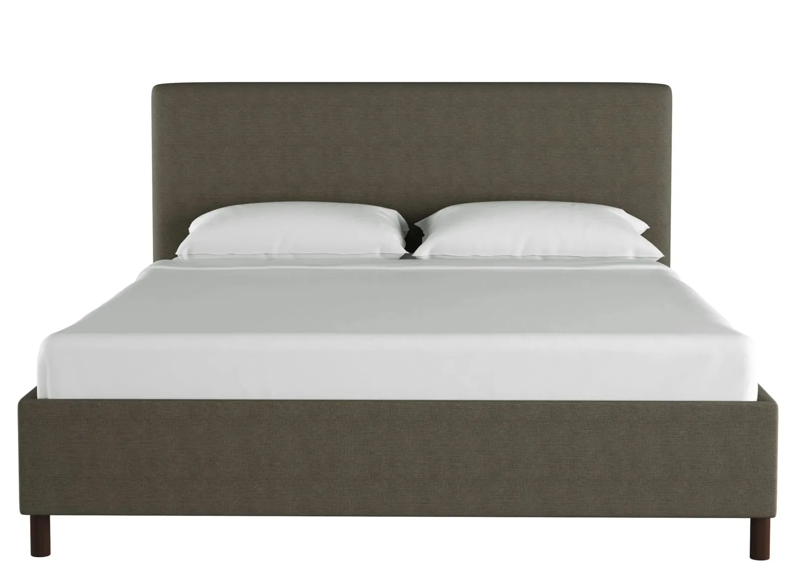 Valerie Platform Bed in Linen Slate by Skyline